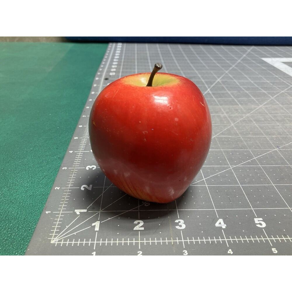 Rubber Red Apple Decor Staging